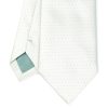 Clearance E.Marinella Light Green Cerimonial Silk Satin Tie Small Polka Dot Pattern