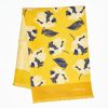 Best E.Marinella Yellow Double Silk Scarf - Floral Pattern