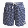 Wholesale E.Marinella Blue Swim Shorts- Large Flower Pattern