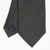 Wholesale E.Marinella Dark Green Sartorial Linen Tie - Solid Color