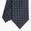 Online E.Marinella Dark Blue Sartorial Classic Silk Tie Small Geometric Pattern