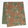 Online E.Marinella Brown And Green Wool And Silk Scarf