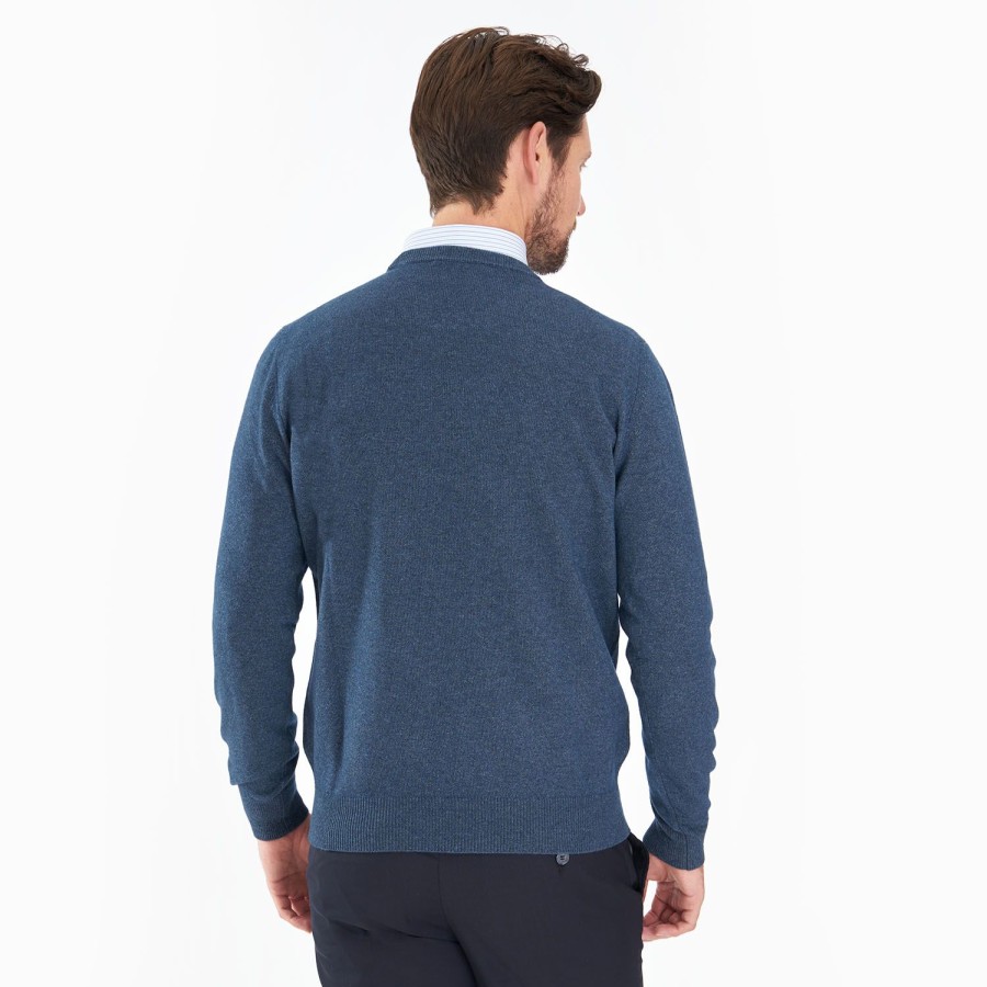 Hot E.Marinella Wool And Cashmere Crewneck Sweater - Blue