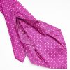 Online E.Marinella Fuchsia 7 Fold Sartorial Silk Tie - Small Flower Pattern