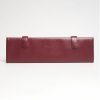 New E.Marinella Burgundy Travel Tie Holder In Leather