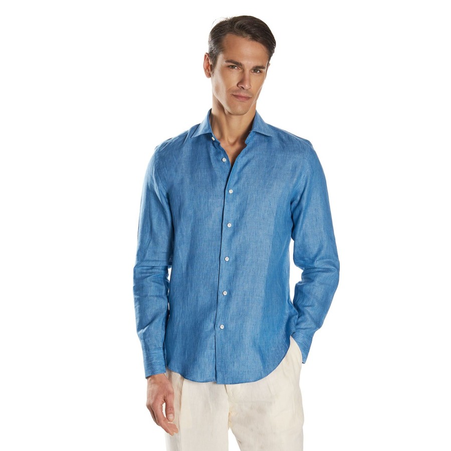 Hot E.Marinella Bluette Linen Shirt