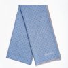 Online E.Marinella Powder Blue And Brown Double Patterned Wool And Silk Scarf