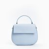 New E.Marinella Light Blue Smooth Leather Cleo Bag