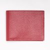 Hot E.Marinella Ruby Red Hammered Horizontal Leather Wallet