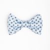 Clearance E.Marinella Light Blue Pre-Knotted Bowtie - Small Geometric Pattern