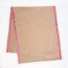 Hot E.Marinella Beige Solid Colour Scarf With Contrasting Edge