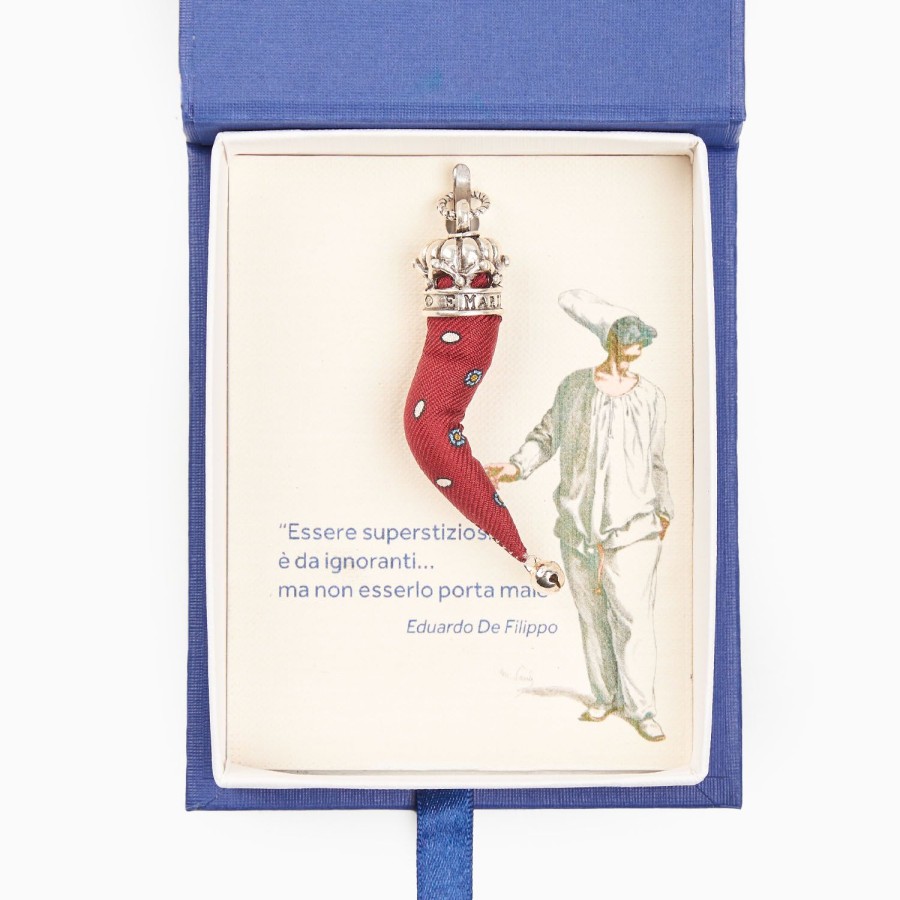 Online E.Marinella Burgundy Good-Luck Charm