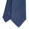 Wholesale E.Marinella Dark Blue Sartorial Jacquard Silk Tie - Solid Colours