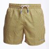 New E.Marinella Yellow Swim Short - Small Flower Pattern