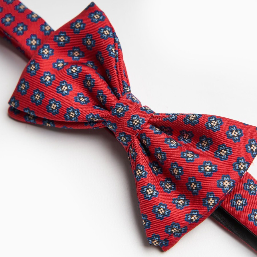 Online E.Marinella Red Pre-Knotted Bowtie- Small Designs