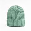 Online E.Marinella Light Green Cashmere Ribbed Beanie