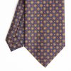 Hot E.Marinella Blue Extra Long Sartorial Silk Tie - Large Flower Pattern