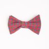 Best E.Marinella Red Pre-Knotted Silk Bowtie - Large Flower Pattern