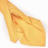 Wholesale E.Marinella Yellow 9 Fold Sartorial Silk Tie Small Flower Pattern