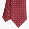 Best E.Marinella Burgundy Sartorial Classic Silk Tie Small Flower Pattern