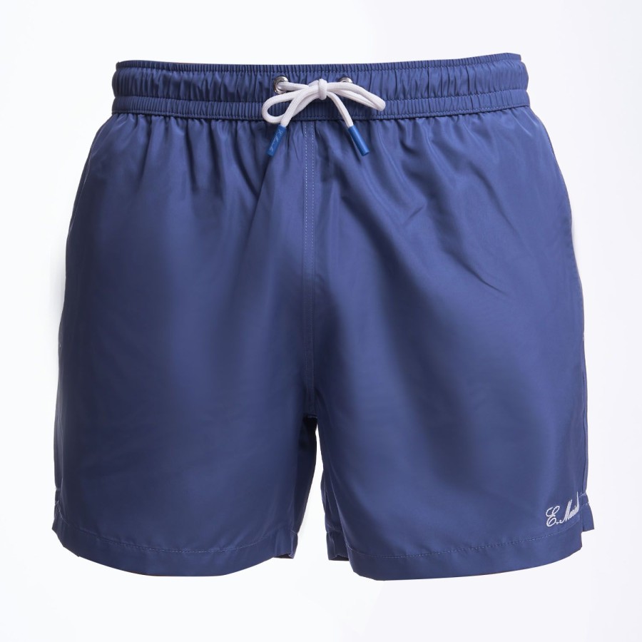 Best E.Marinella Blue Swim Short - Plain Colour