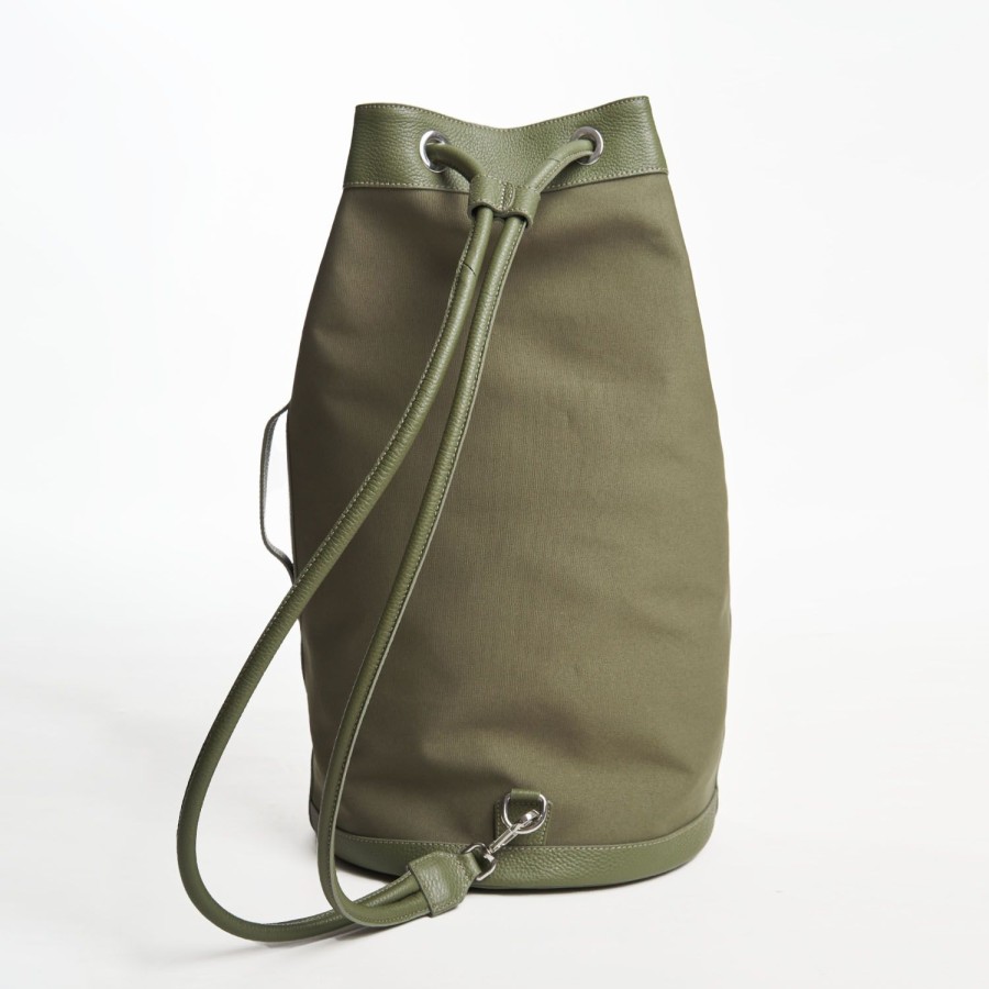 Online E.Marinella Dark Green Gian Beach Bag