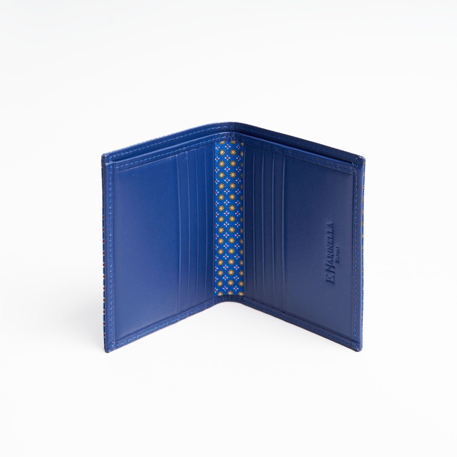 Online E.Marinella Bluette Small Wallet In Silk And Leather