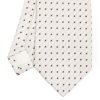 Best E.Marinella White Sartorial Jacquard Silk Tie - Small Flower Designs