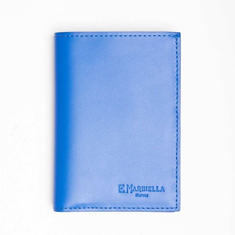 Wholesale E.Marinella Bluette Leather Vertical Wallet