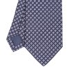 Hot E.Marinella Dark Blue Sartorial Jacquard Silk Tie - Small Geometric Pattern