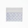 Online E.Marinella Light Grey Leather And Silk Credit Card Holder 5 Compartments