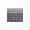 Online E.Marinella Dark Grey Leather And Silk Credit Card Holder 5 Compartments