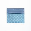 Wholesale E.Marinella Powder Blue Leather And Silk Credit Card Holder - 5 Compartments