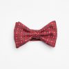 Wholesale E.Marinella Burgundy Pre-Knotted Bowtie- Small Flower Design