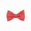 Wholesale E.Marinella Red Pre-Knotted Silk Bowtie- Small Flower Pattern