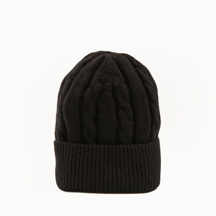 Best E.Marinella Black Cashmere Braid Beanie