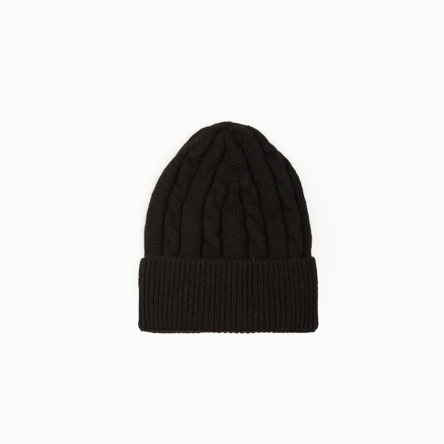 Best E.Marinella Black Cashmere Braid Beanie