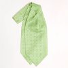 Online E.Marinella Light Green Silk Ascot Tie - Small Flower Designs