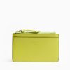 Online E.Marinella Yellow Leather Zip Credit Card Holder