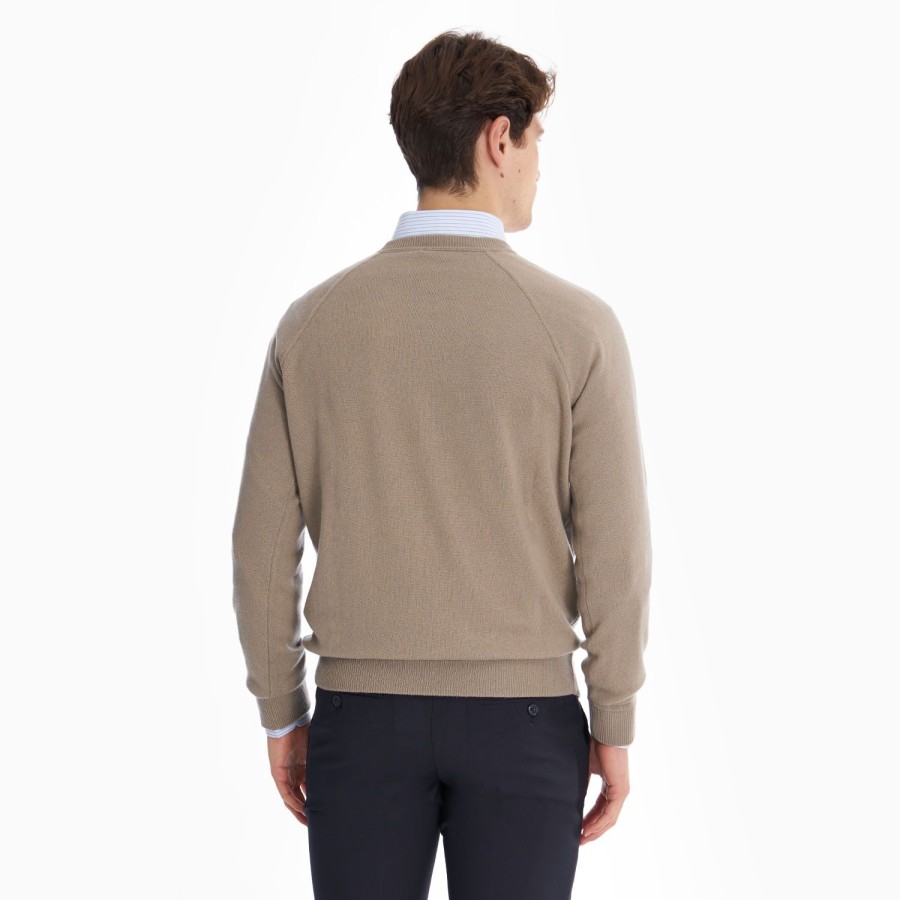 Online E.Marinella Beige Cashmere Sweatshirt