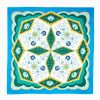 Clearance E.Marinella Bluette Silk Scarf 90 - Floral Pattern