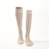 Online E.Marinella Long Beige Cotton Socks - Small Flower Pattern