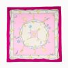 Clearance E.Marinella Fuchsia And Pink Silk Scarf 90 - Luchy Charms