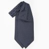 Online E.Marinella Dark Blue Silk Ascot Tie - Small Flower Designs