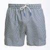 New E.Marinella Light Green Swim Short - Small Flower Pattern