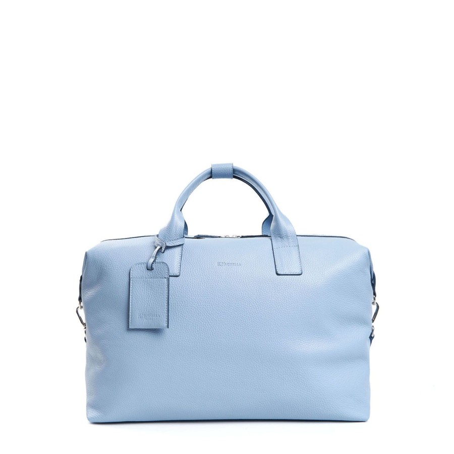 Hot E.Marinella Light Blue Lady Weekend Bag