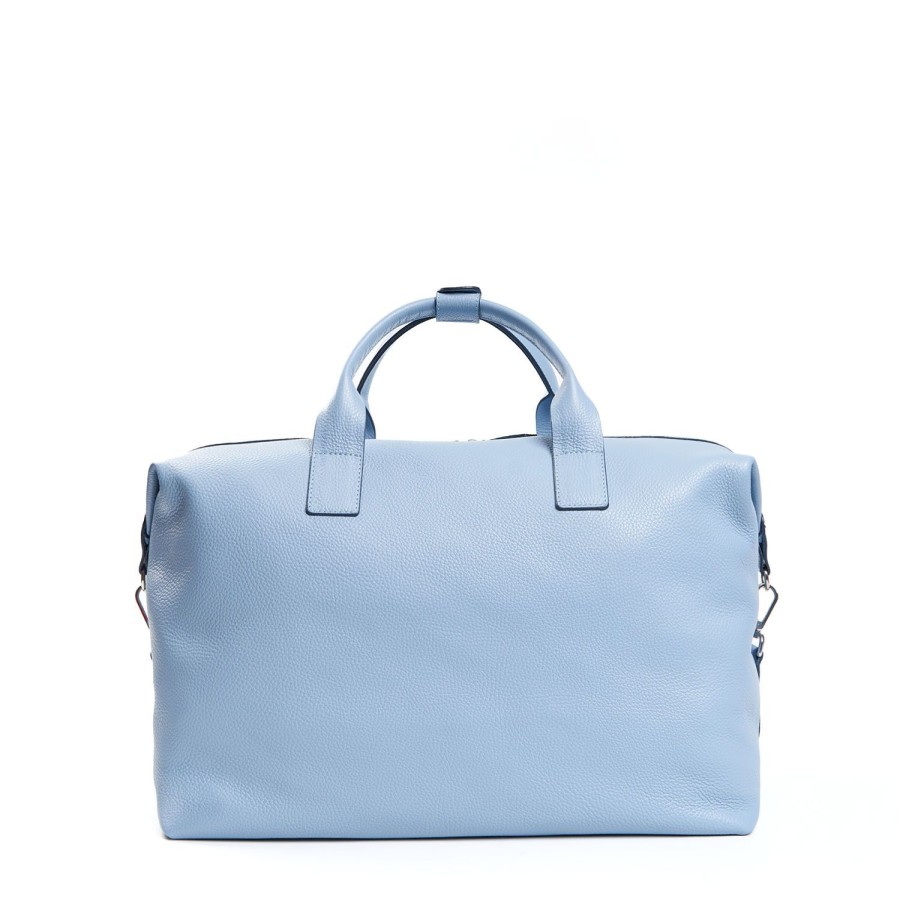 Hot E.Marinella Light Blue Lady Weekend Bag