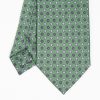 Wholesale E.Marinella Dark Green Silk And Orange Fiber Tie