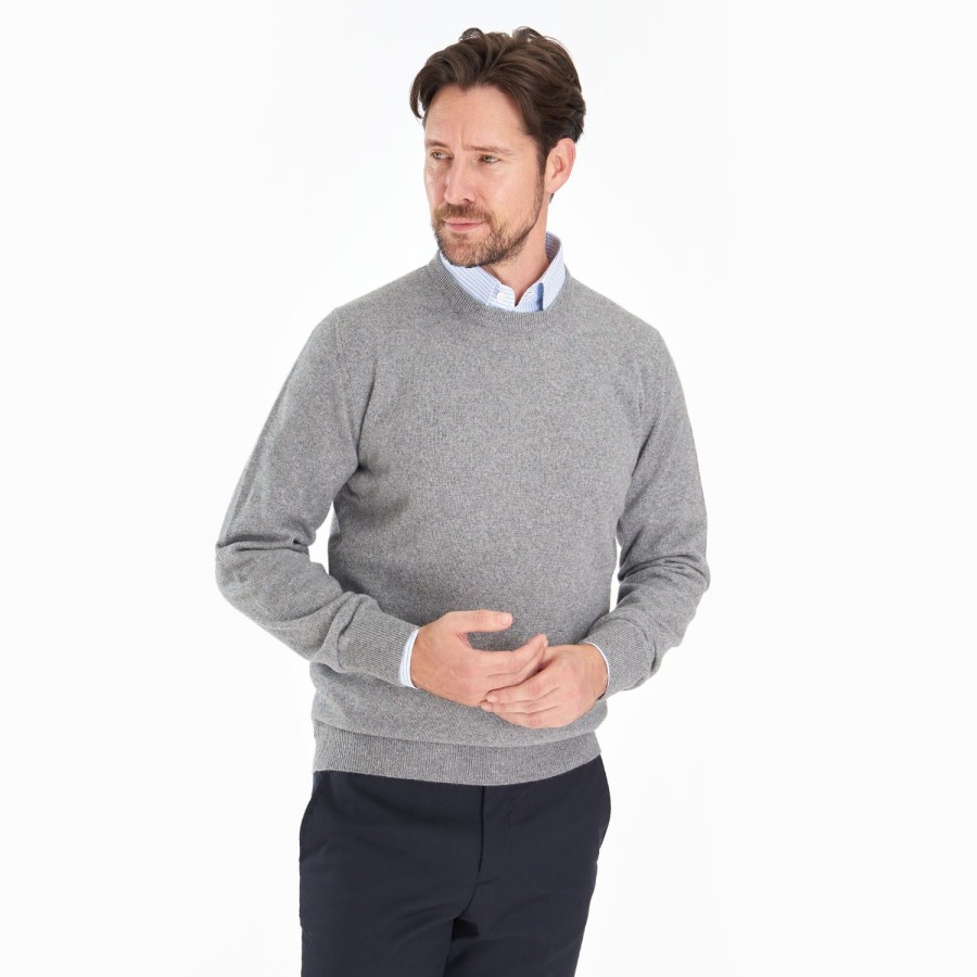 Hot E.Marinella Wool And Cashmere Crewneck Sweater - Gray