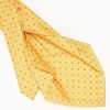 Online E.Marinella Yellow 5 Fold Sartorial Silk Tie - Small Flower Pattern